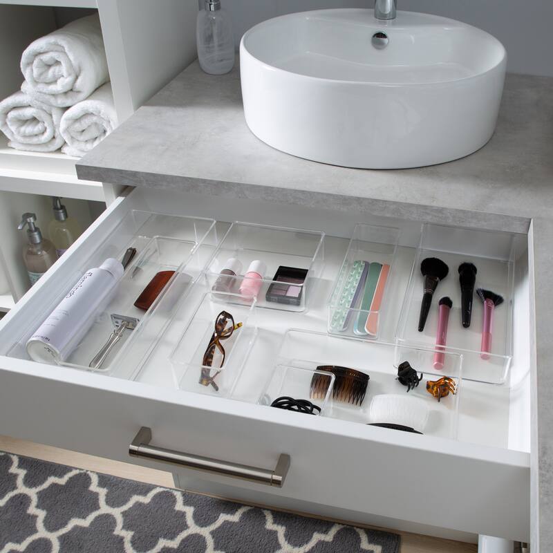 Simplify Small Square Drawer Organizer in Clear - 3" x 3" x 2"