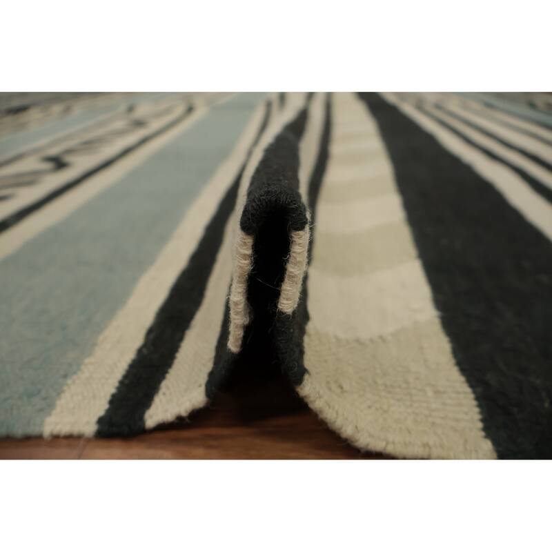 Hand Woven Oriental 100% Wool Carpet Southwestern Tribal Multi-Colored Kilim Area Rug - 10' 0'' X 8' 3''