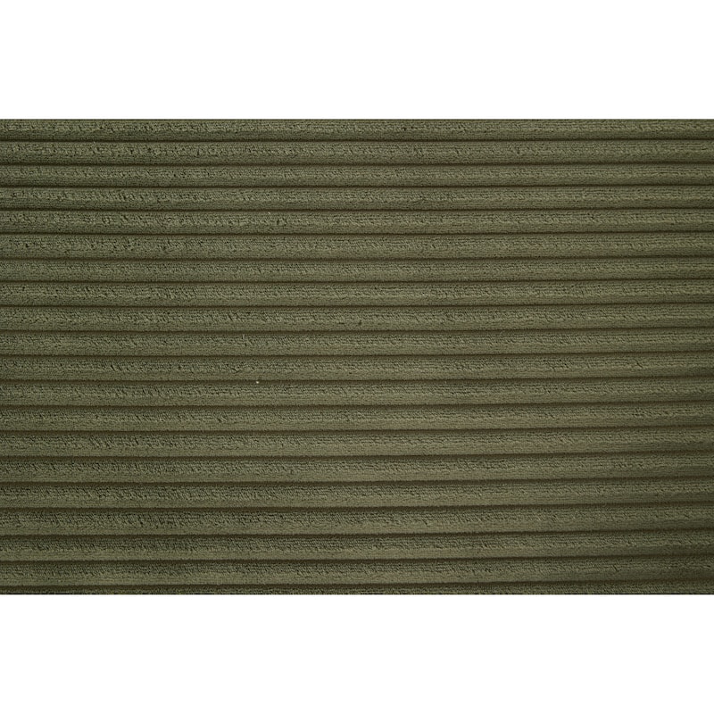 Green 98.4'' L-Shaped 4-Seater Sofa with Chaise and Foam Cushions