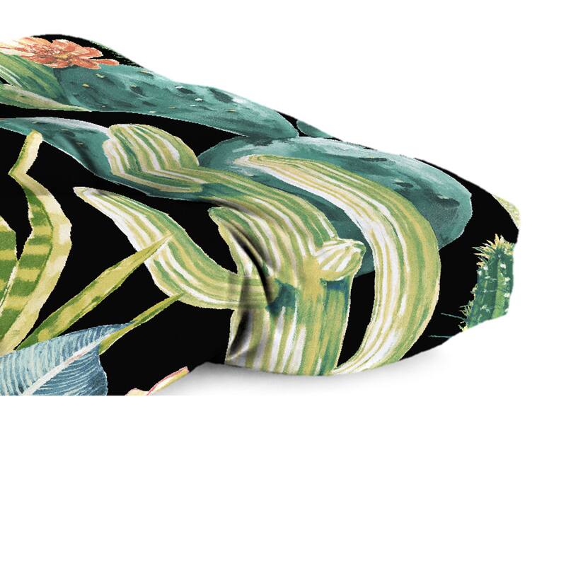 44" x 18" Contoured Outdoor Wicker Bench Cushion - 18'' L x 44'' W x 4'' H