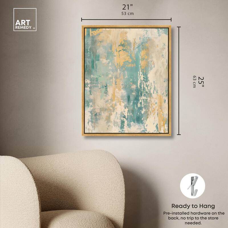 Minted Ivory II Canvas by Art Remedy