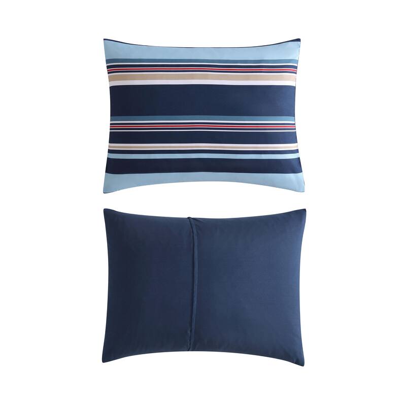 Nautica Colton Reversible Navy Comforter Bonus Set