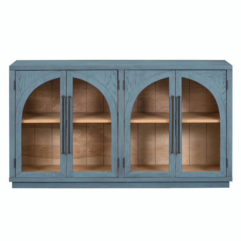 Retro 4-Door Large Storage Sideboard