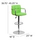 preview thumbnail 9 of 103, Quilted Vinyl Adjustable Chrome Bar Stool (Set of 2)