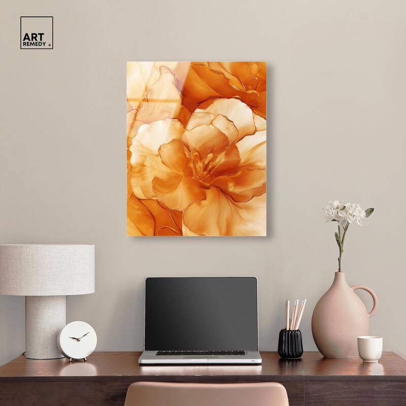 Sunlit Bloom I Acrylic by Art Remedy, Ready to Hang