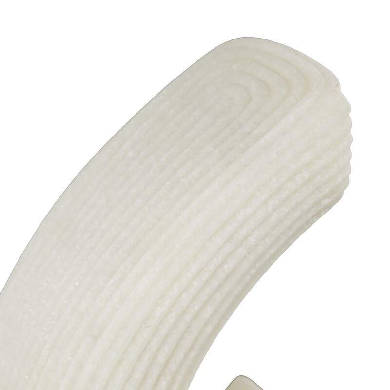 White Polystone Heart Inspired Decorative Bookends with Shimmer Details (Set of 2)