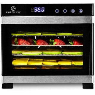ris svulst værdighed ChefWave 6 Tray Food Dehydrator w/ Racks, Temp + Time Control - Overstock -  36724051