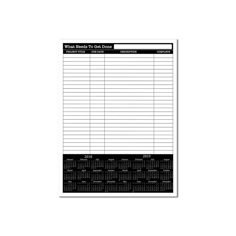 R2H Methods 'What Needs to Get Done' Dry Erase Planner on ArtPlexi