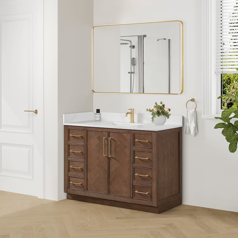 Jakarta Bath Vanity with Quartz Stone Top without Mirror