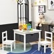 preview thumbnail 12 of 18, Gymax 2-in-1 Kids Activity Table & 2 Chairs Set w/Storage Building - See Details