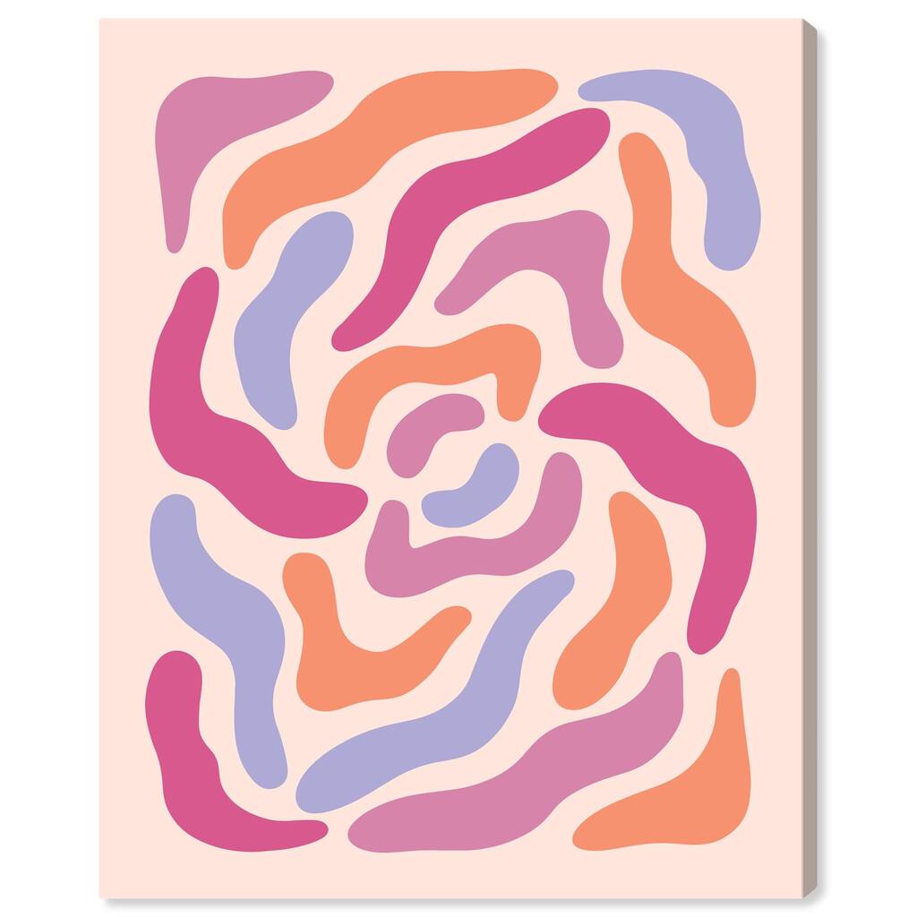 Petals Floral Form Canvas by Art Remedy, Gallery Wrapped