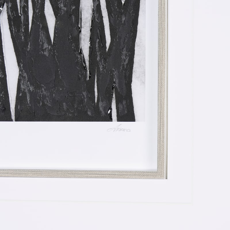 Floral Silhouette I Framed Art Print