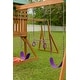 preview thumbnail 24 of 58, Mountain View Swing Set with Tarp Roof, Climbing Wall, Monkey Bars