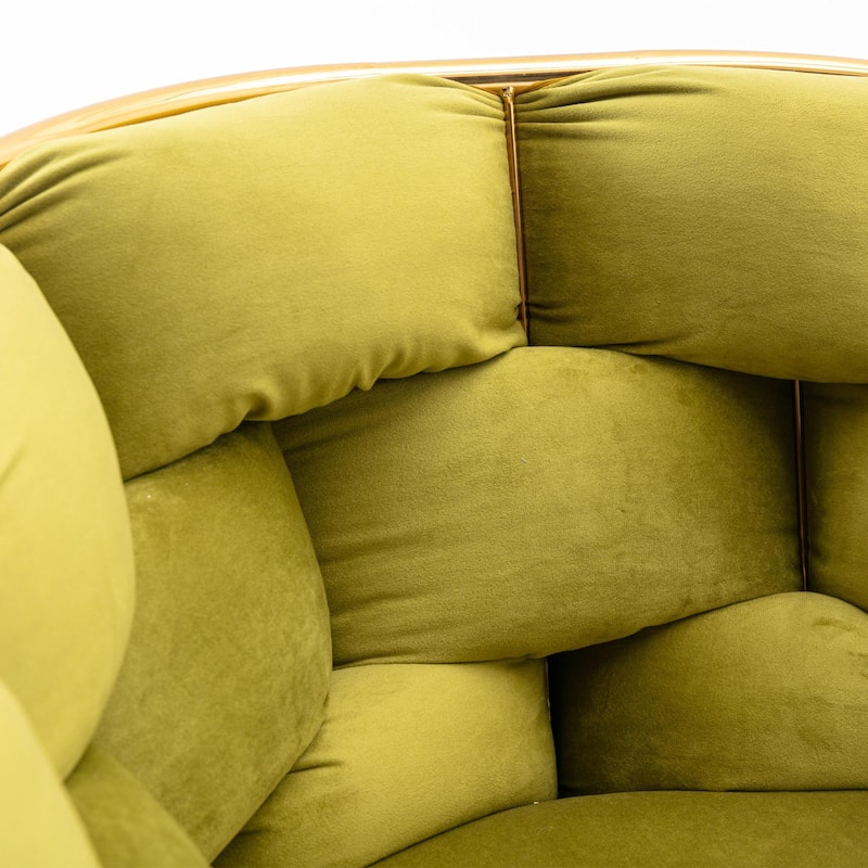 Modern Luxury Velvet Single Sofa Chair, Set of 2