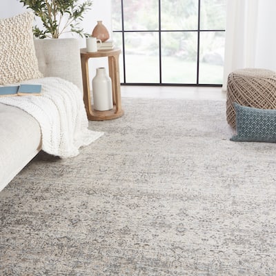 Candide Trellis Gray/ Ivory Area Rug
