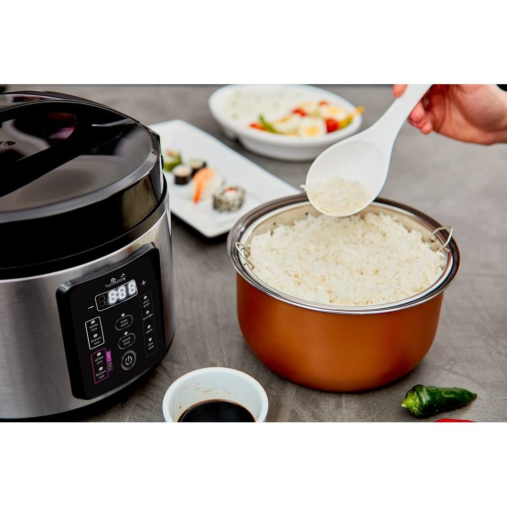 Rice Cooker with Ceramic Bowl and Advanced Fuzzy Logic, (5.5 Cups, 1