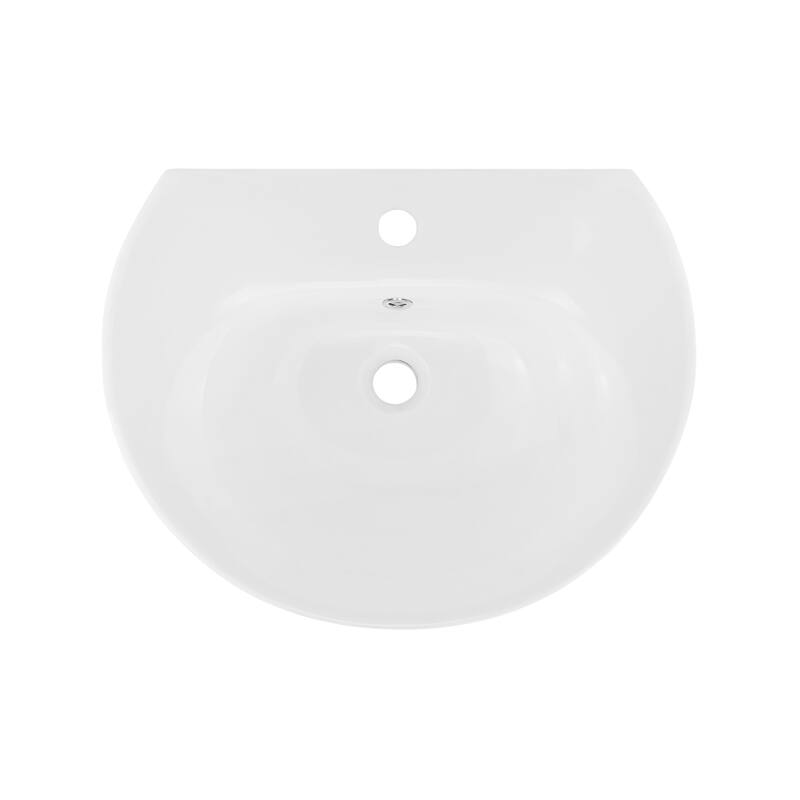 Celeste Two-Piece Pedestal Sink - 39.89" x 22.83" 51.57" - 39.89" x 22.83" 51.57" - White