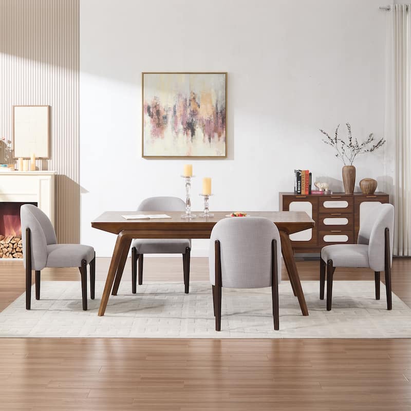 Wooden Dining Chairs Set of 2