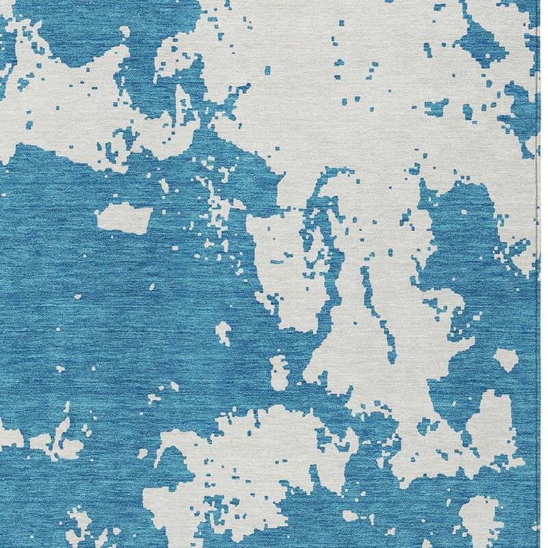 HomeRoots Abstract Transitional Rectangle Outdoor Rug