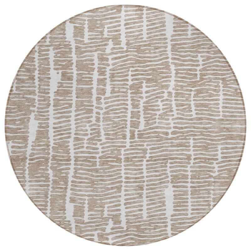 HomeRoots Abstract Transitional Rectangle Outdoor Rug