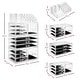preview thumbnail 7 of 5, Acrylic Cosmetic Makeup Organizer & Jewelry Storage Set - Large - Clear