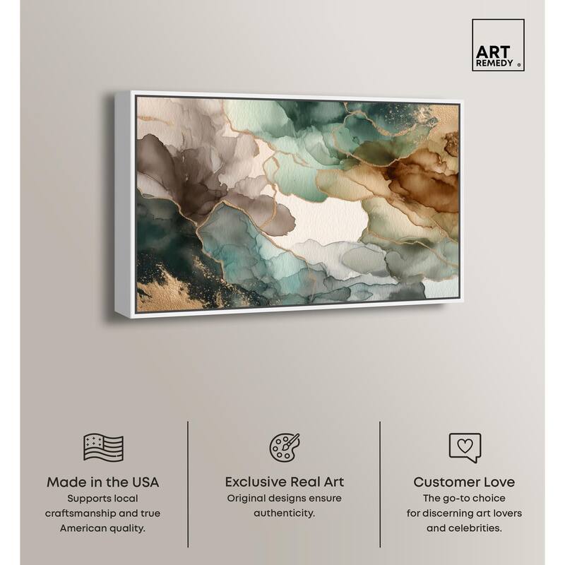 Golden Estuary II Canvas by Art Remedy