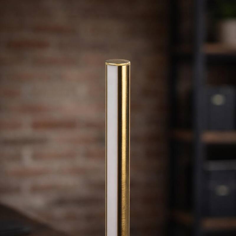 Rali Black LED Table Lamp with Gold Accent - Black