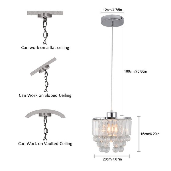 Ceiling pendant chrome cheap