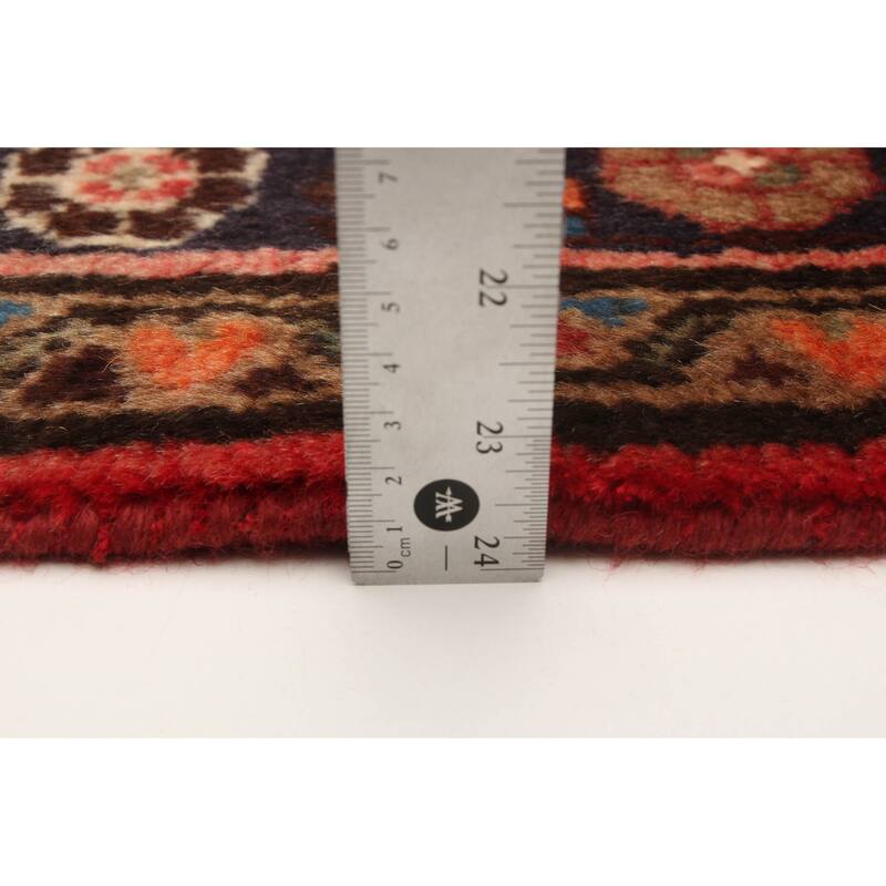 ECARPETGALLERY Hand-knotted Andelz Red Wool Rug - 3'9 x 9'6