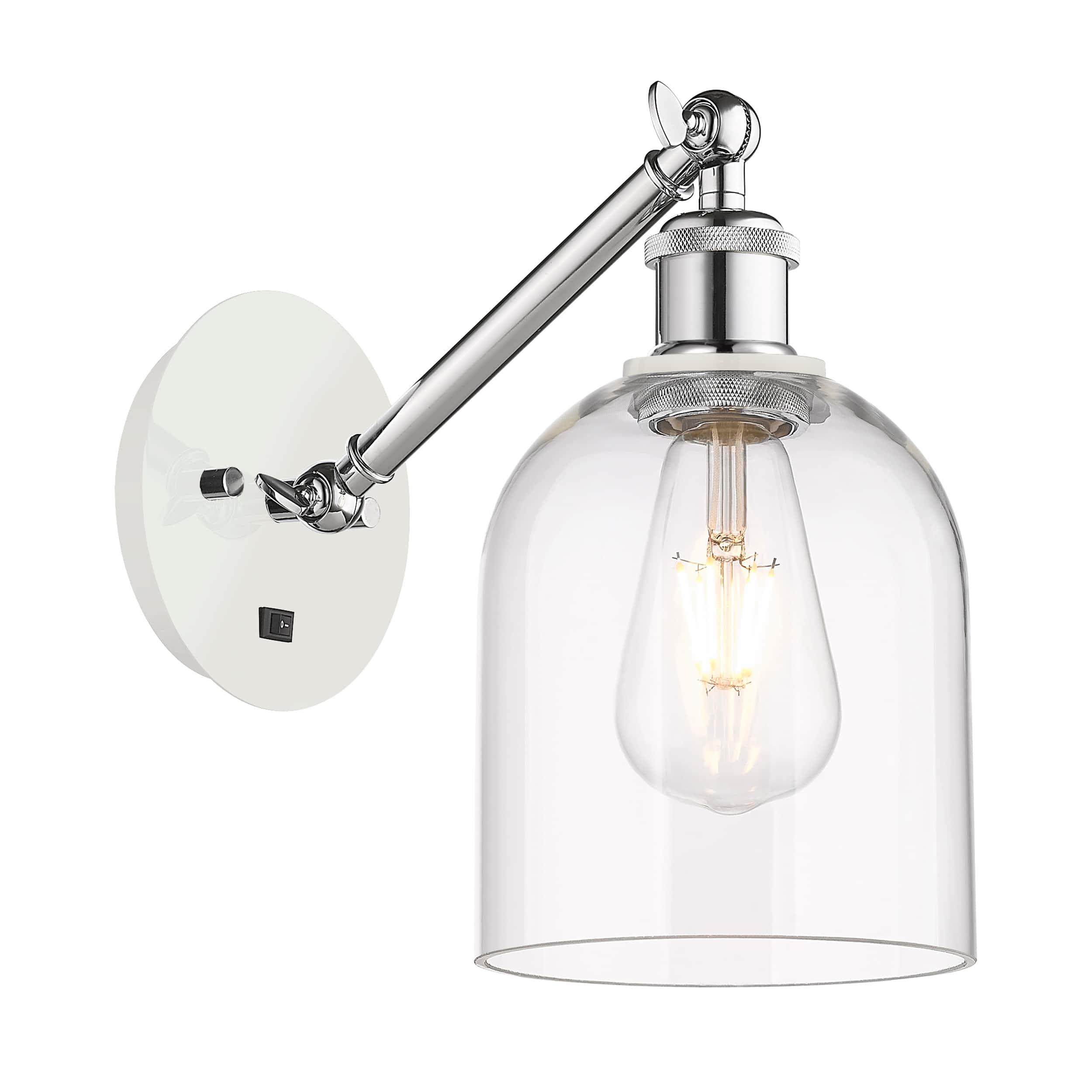 Option White Polished Chrome / Clear Shade