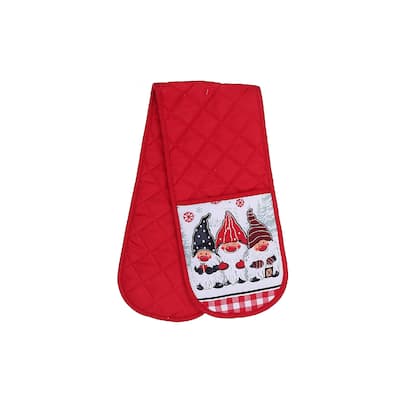 Christmas Double Oven Mitt Triple Gnome - Set of 2