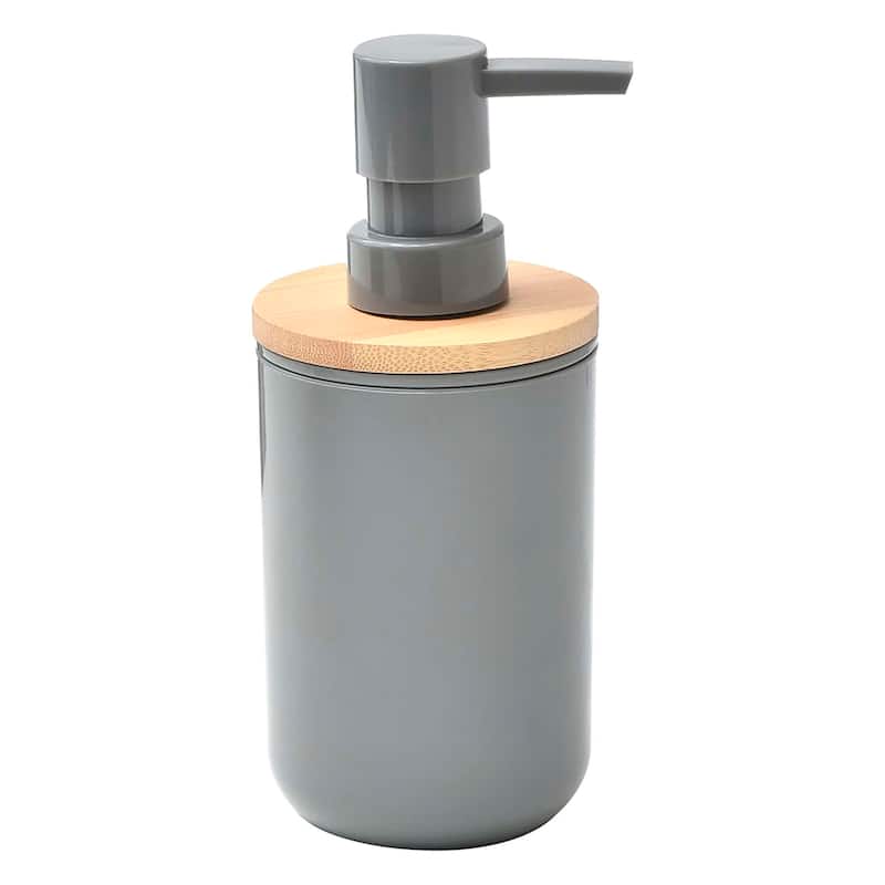 Grey Padang Bathroom Accessory Set 7-Pieces Bamboo
