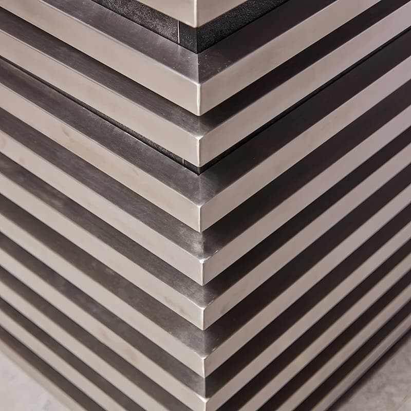 WESOME L-Shaped Executive Desk Adjustable Height with Universal Charging Ports Drawers and Cable Management