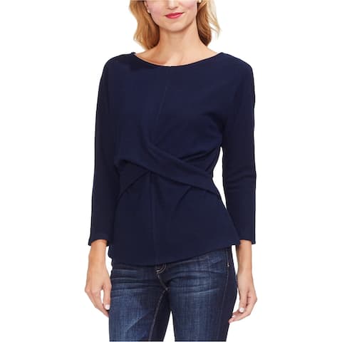 Vince Camuto Womens Crisscross Pullover Blouse