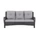 preview thumbnail 23 of 24, Gymojoy Outdoor Wicker Patio Sofa 3-Seat Rattan Sofa Furniture