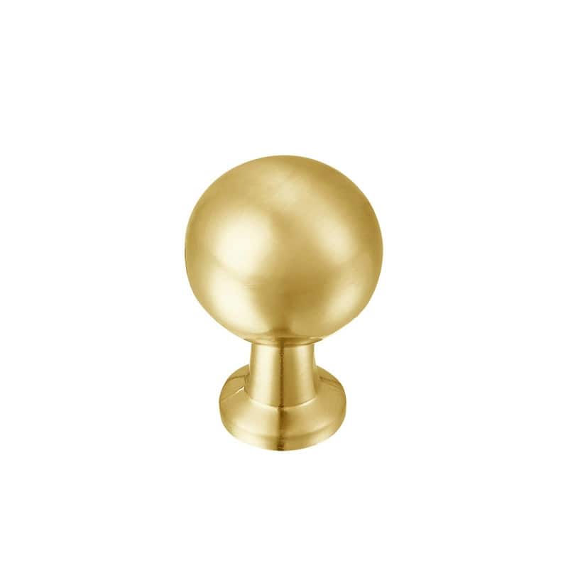 Utopia Alley Lyon Cabinet Ring Pull Knob - Decorative Cabinet Drop Pull Knobs for Cabinets and Drawers, Pull Knobs 0.87" - 10 pack - Brushed Brass
