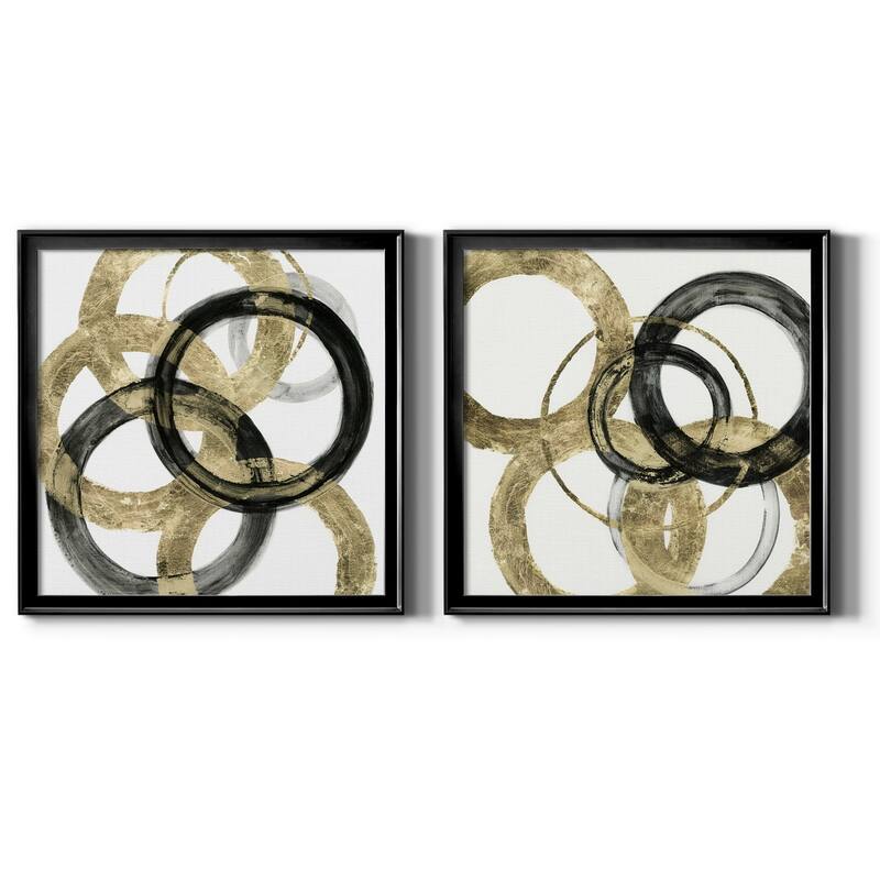 Ring I-Premium Framed Canvas - Ready to Hang - Multi-Color - 22.5x22.5 - Black