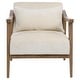 preview thumbnail 3 of 4, Buckley Polyester Velvet Upholstered Occasional Chair, Cream