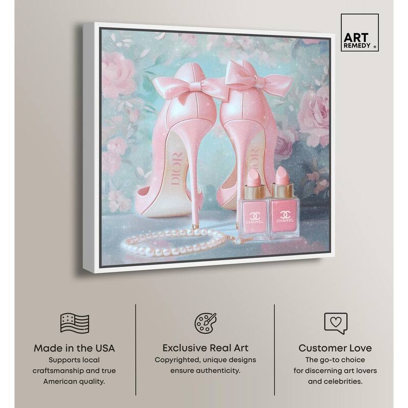 Love Dainty Heels Canvas by Art Remedy
