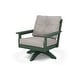 preview thumbnail 7 of 7, POLYWOOD Vineyard Deep Seating Swivel Chair Green / Weathered Tweed