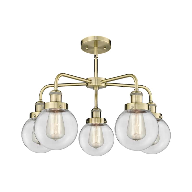 Innovations Lighting Beacon - 5 Light 24" Stem Hung Chandelier