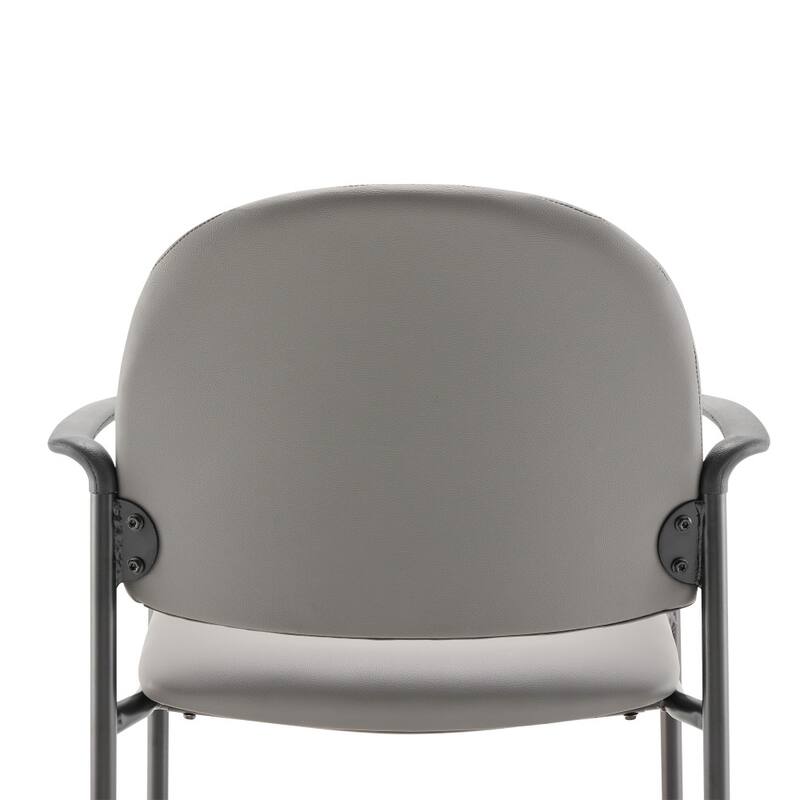 Comfort Stackable Steel Side Reception Chair with Arms - 23.5"D x 23.75"W x 33.25"H
