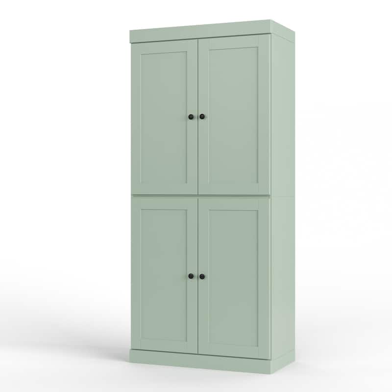 Palace Imports 100% Solid Wood 32" Bathroom Storage Cabinet with Shaker Doors, 2-Drawers and Adjustable Shelves