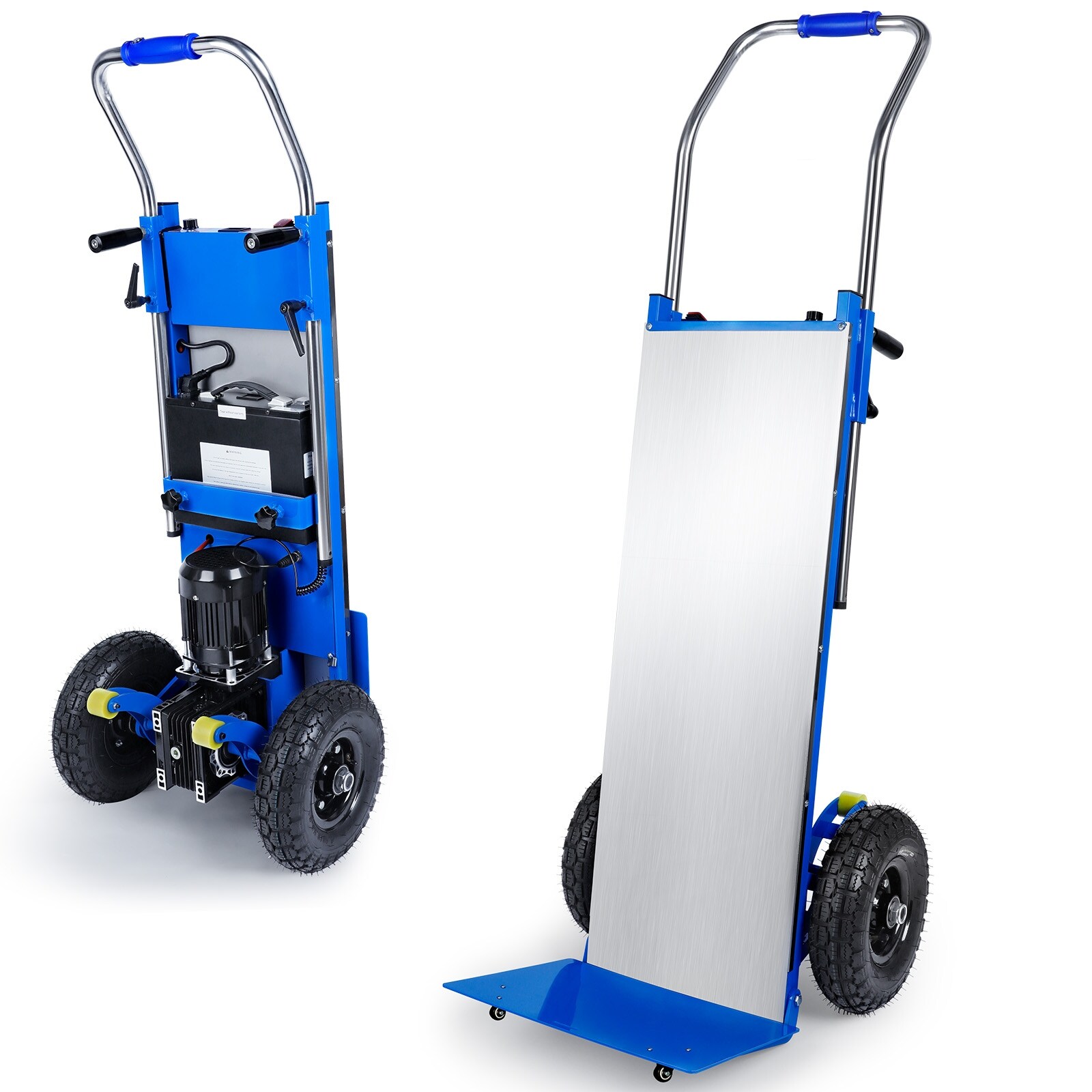thumbnail interactive-video image 1 of Electric Stair Climbing Dolly Hand Truck – 880lb Capacity, 1200W Motor, 10” Inflatable Wheels 1 of 2