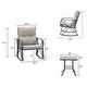 COSIEST Outdoor 3-piece Rocking Chair Bistro Set - Image 6