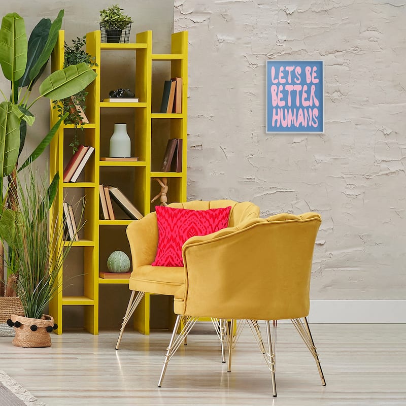 Stupell Let's Be Better Humans Framed Giclee Art Design By House of Lulu