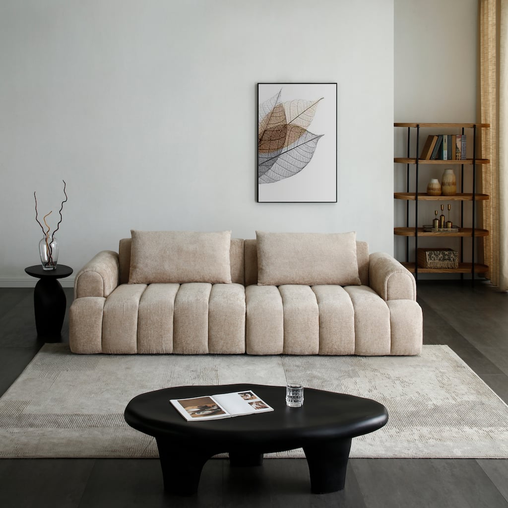 Modern Sectional Sofa, 4-Seater,Upholstered Sofa Couch for Living Room Apartment Small Space