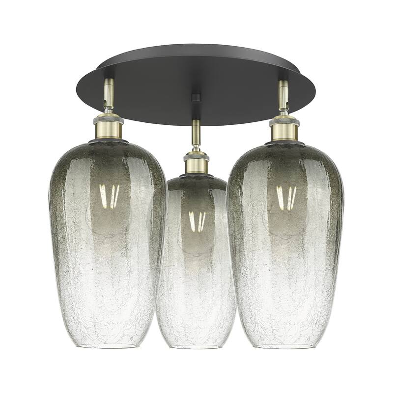 Innovations Lighting Endless Possibilities Ballston - Brookhaven Flute - 3 Light 19" Flush Mount