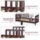 preview thumbnail 3 of 7, Toddler Bed Classic Design Wood Bed Frame with Two Side Guardrails