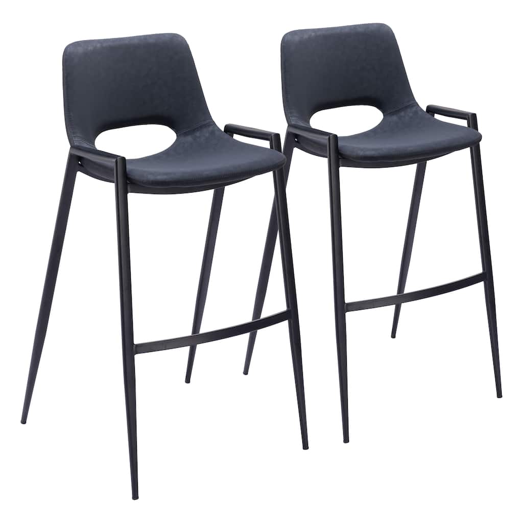 Desi Barstool (Set of 2) - 20.7" W x 21.7" D x 39" H